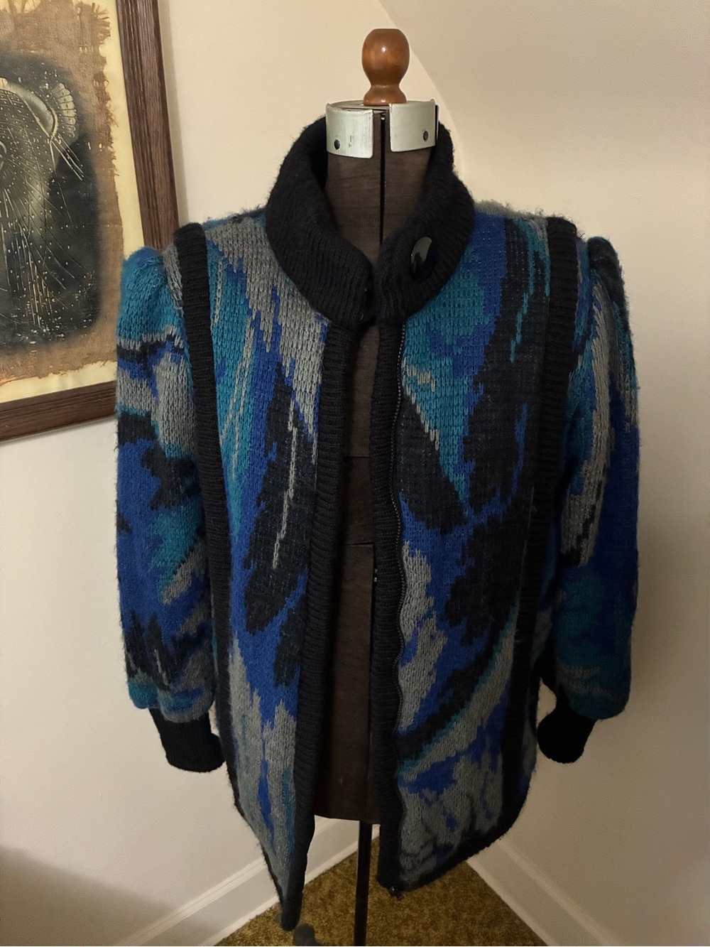 Vintage Allison Smith Knit Sweater Jacket